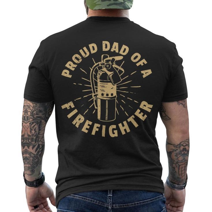 Firefighter Proud Dad Of A Firefighter V2 Men's T-shirt Back Print