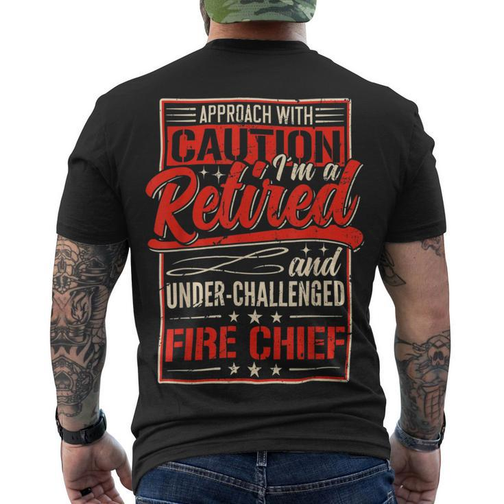 Firefighter Retired Fire Chief Firefighter Retirement 2022 Dad Grandpa V2 Men's T-shirt Back Print