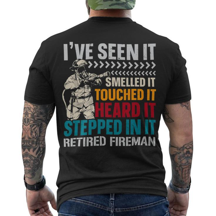 Firefighter Retired Fireman Firefighting Firefighter Fire Rescue V3 Men's T-shirt Back Print