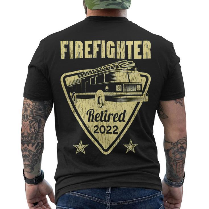 Firefighter Retired Firefighter Retirement Men's T-shirt Back Print