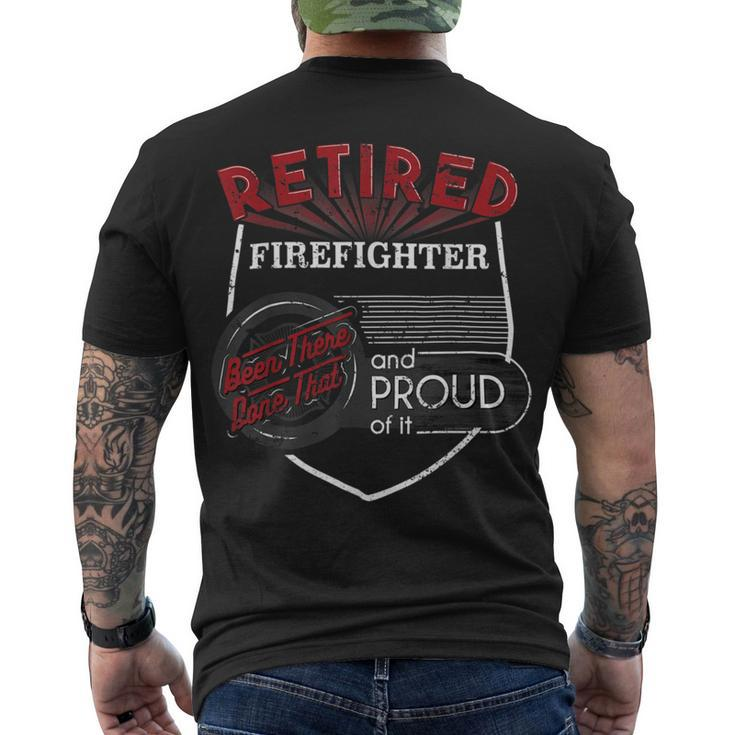 Firefighter Retired Firefighter Firefighter Retirement Men's T-shirt Back Print
