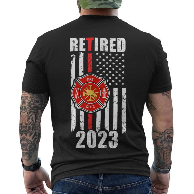 Firefighter Retired Firefighter T Shirt Fire Fighter Retirement Shirt Men's T-shirt Back Print