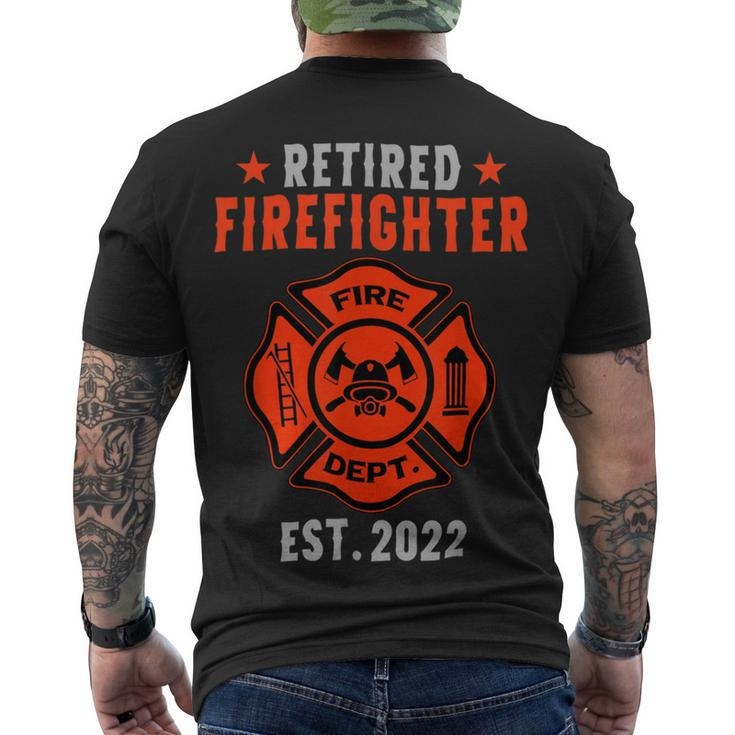 Firefighter Retired Firefighter V2 Men's T-shirt Back Print