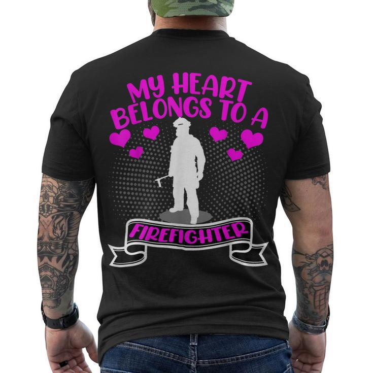 Firefighter Special Present For Firemen Firefighters Wife Girlfriend Men's T-shirt Back Print