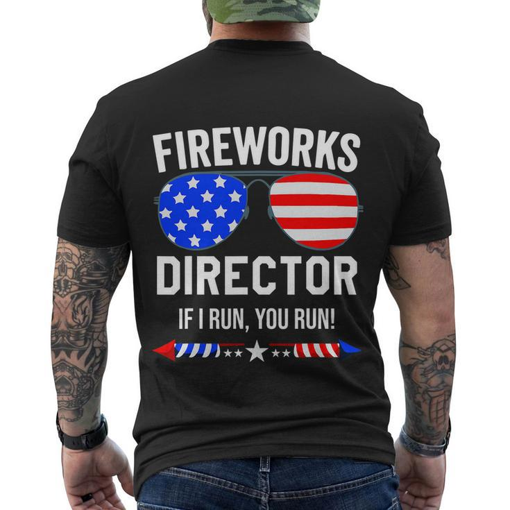 Fireworks Director Shirt Fireworks Director If I Run You Run Men's Crewneck Short Sleeve Back Print T-shirt