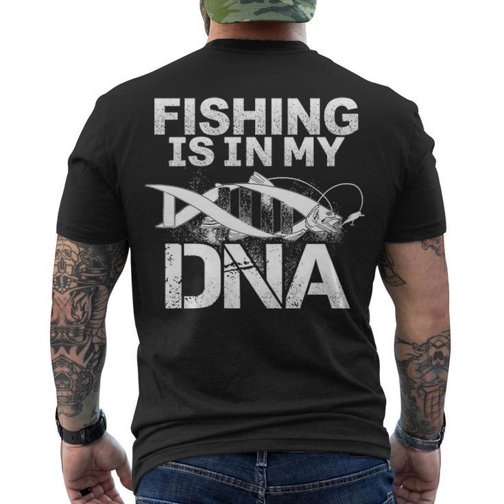 Fishing - Dna Men's Crewneck Short Sleeve Back Print T-shirt