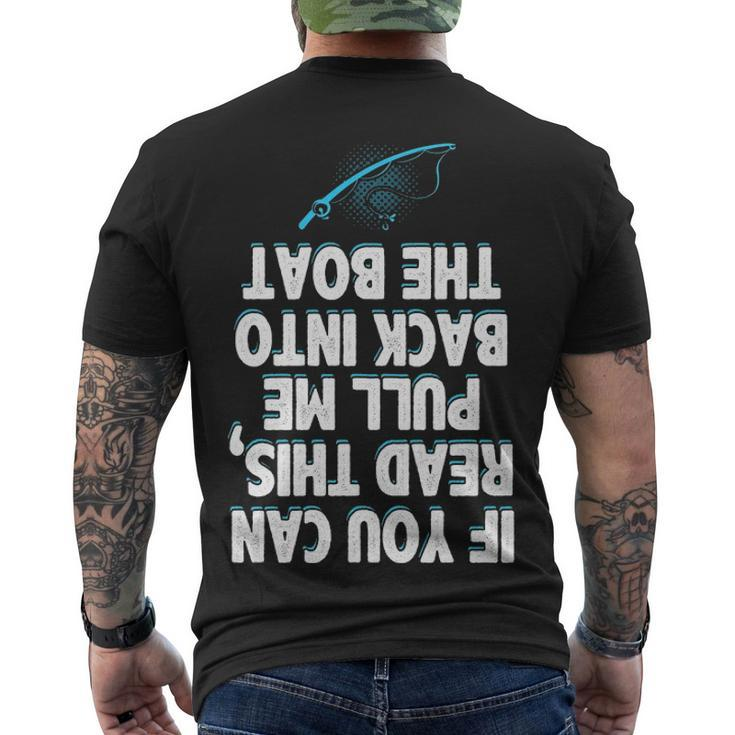 Fishing - Pull Me Back In The Boat Men's Crewneck Short Sleeve Back Print T-shirt