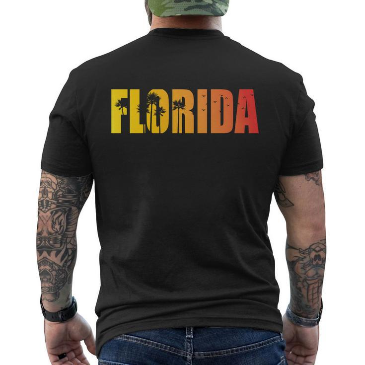 Florida Sunshine Logo Men's Crewneck Short Sleeve Back Print T-shirt
