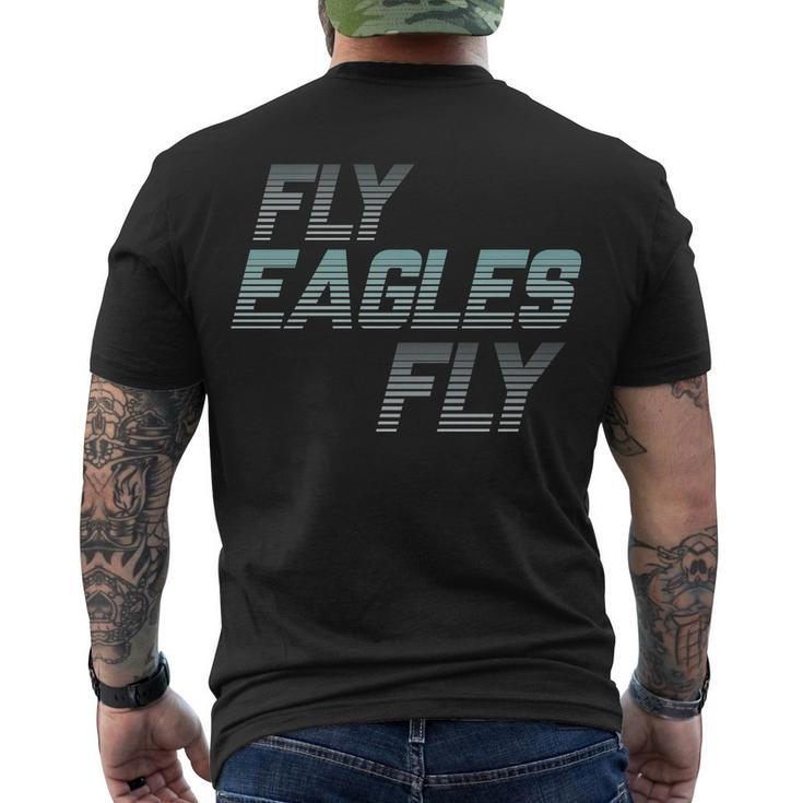 Fly Eagles Fly Fan Logo Tshirt Men's Crewneck Short Sleeve Back Print T-shirt