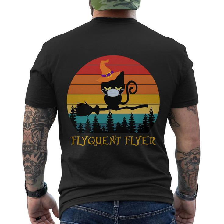 Flyquent Flyer Cat Halloween Quote Men's Crewneck Short Sleeve Back Print T-shirt