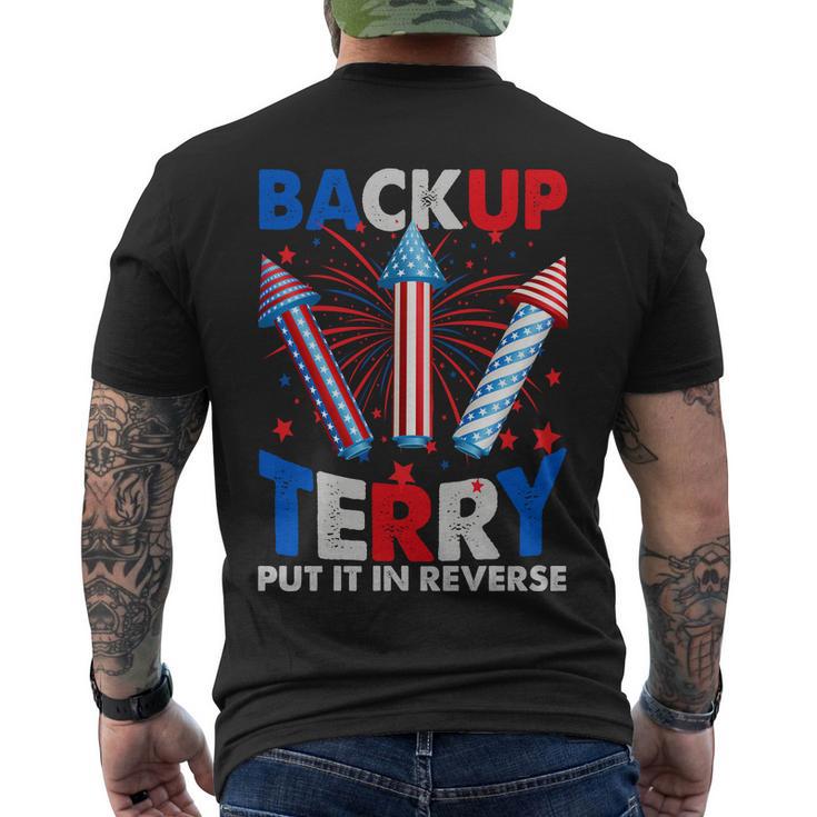 Fouth 4Th Of July Back Up Terry Put It In Reverse Men's Crewneck Short Sleeve Back Print T-shirt