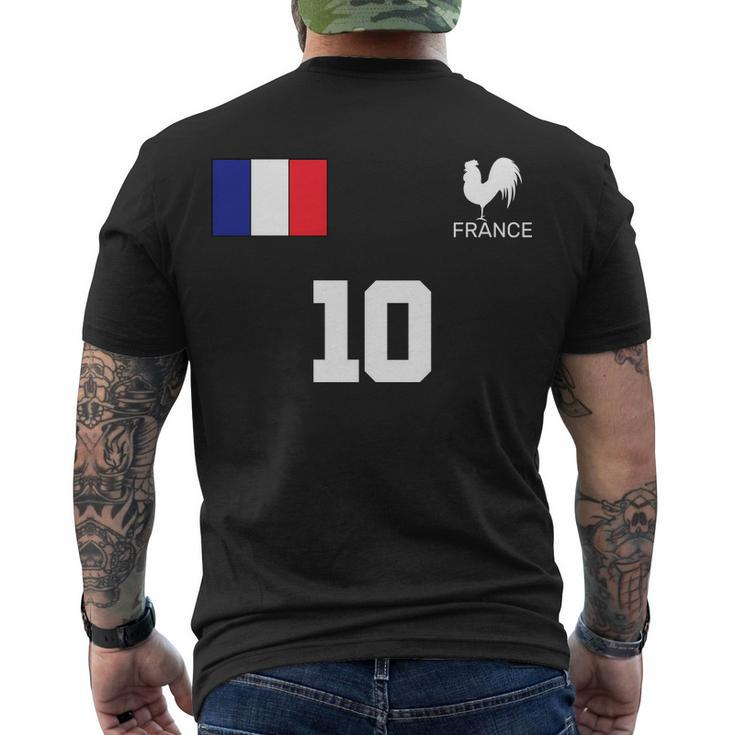 France Soccer Jersey Men's Crewneck Short Sleeve Back Print T-shirt