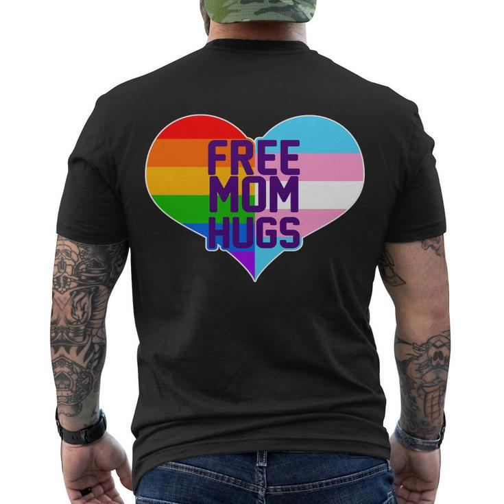 Free Mom Hugs Lgbt Support Tshirt Men's Crewneck Short Sleeve Back Print T-shirt