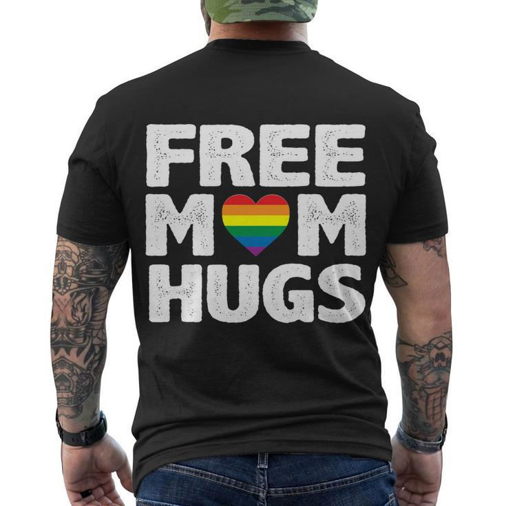 Free Mom Hugs Pride Tshirt Men's Crewneck Short Sleeve Back Print T-shirt
