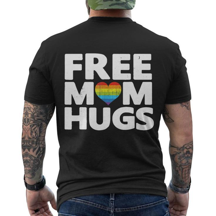 Free Mom Hugs Free Mom Hugs Rainbow Gay Pride Men's T-shirt Back Print