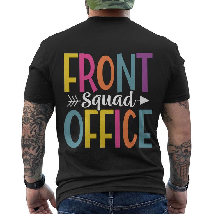 Front Office Squad School Secretary Admin Front Office Gift Men's Crewneck Short Sleeve Back Print T-shirt