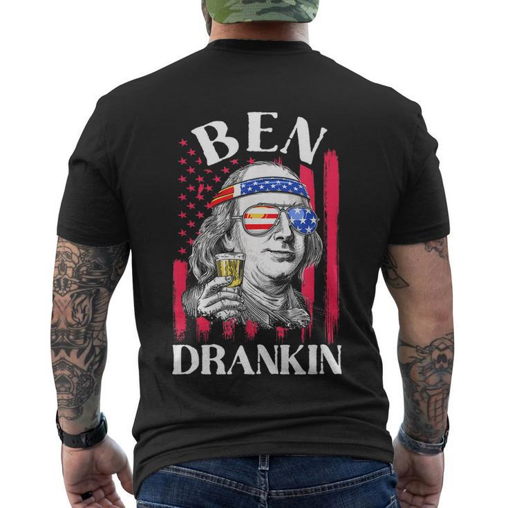 Funny 4Th Of July American Men Patriotic Fourth Men's Crewneck Short Sleeve Back Print T-shirt