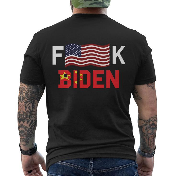 Funny Anti Biden Fjb Bare Shelves Bareshelves Biden Sucks Political Humor Men's Crewneck Short Sleeve Back Print T-shirt