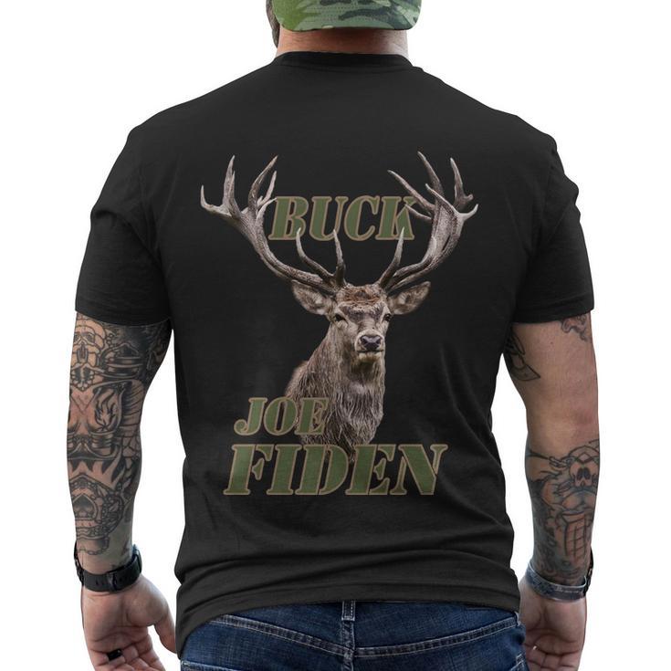 Funny Anti Biden Fjb Buck Joe Fiden Deer Men's Crewneck Short Sleeve Back Print T-shirt