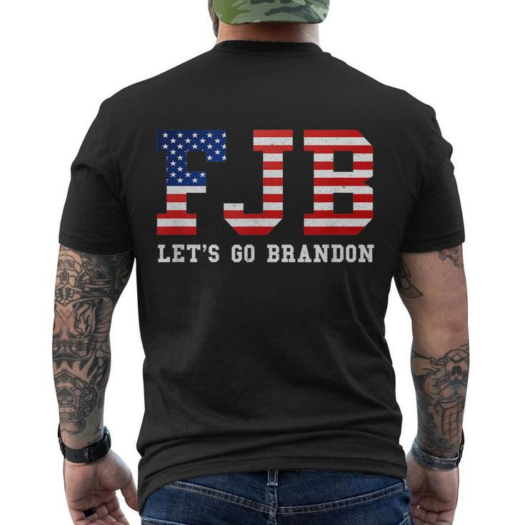 Funny Anti Biden Fjb Lets Go Brandon Joe Biden Chant Men's Crewneck Short Sleeve Back Print T-shirt