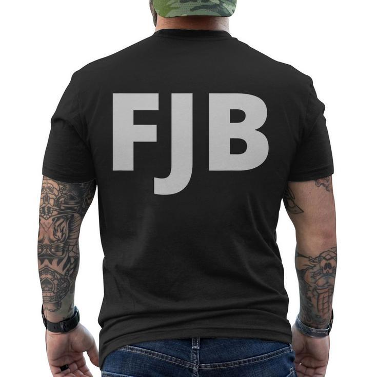 Funny Anti Biden Fjb Pro America F Biden Fjb V2 Men's Crewneck Short Sleeve Back Print T-shirt
