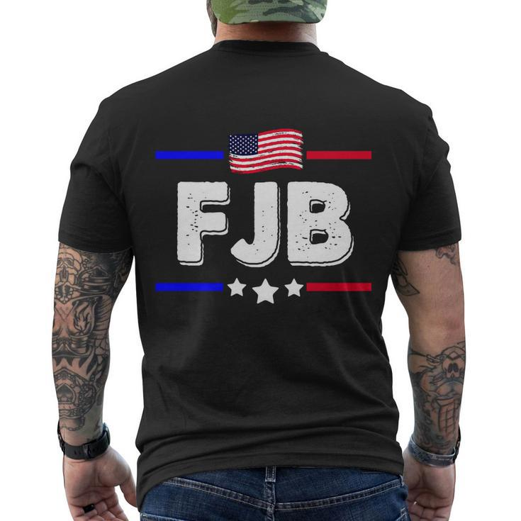 Funny Anti Biden Fjb Us Flag F Joe Biden Men's Crewneck Short Sleeve Back Print T-shirt