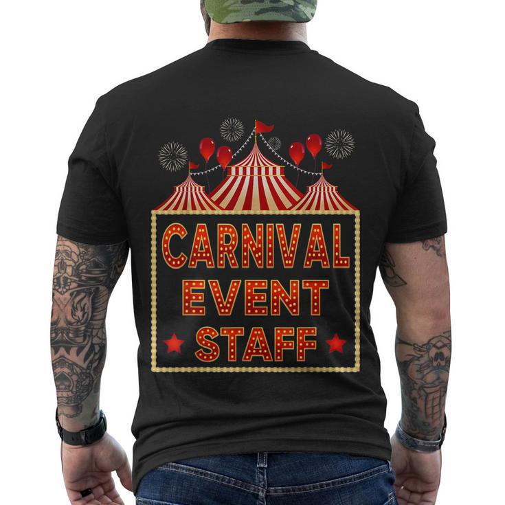 Funny Carnival Event Staff Circus Theme Quote Carnival Men's Crewneck Short Sleeve Back Print T-shirt