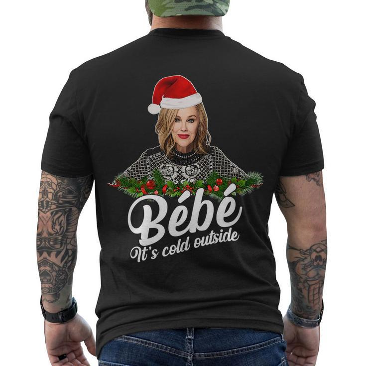 Funny Christmas Bebe Its Cold Outside Men's Crewneck Short Sleeve Back Print T-shirt