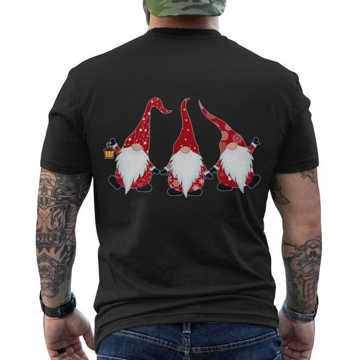 Funny Cute Christmas Gnomes Tshirt Men's Crewneck Short Sleeve Back Print T-shirt
