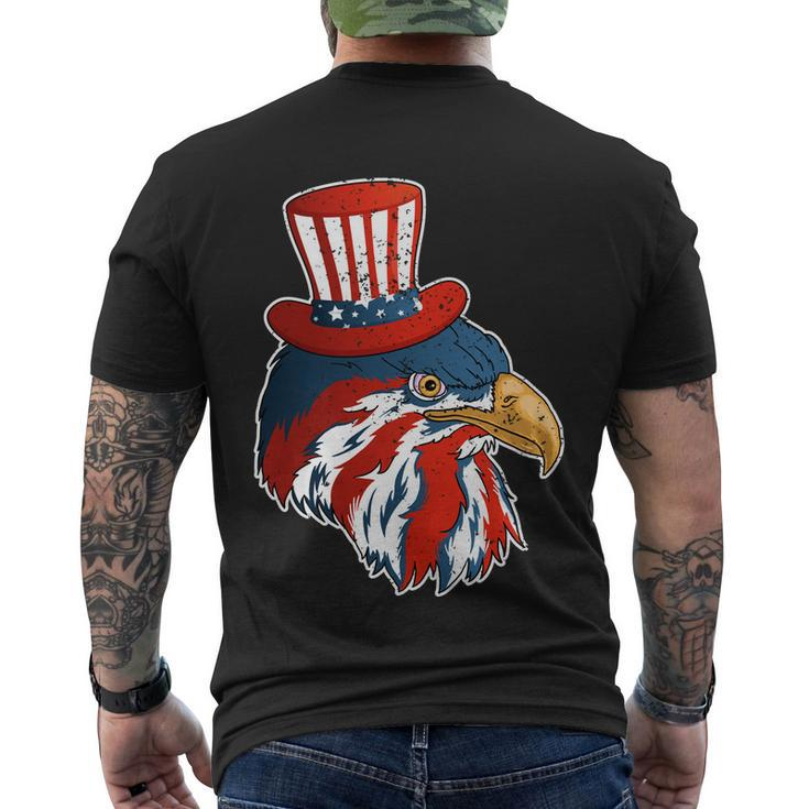 Funny Eagle Mullet 4Th Of July Cute Gift With American Flag Funny Gift Men's Crewneck Short Sleeve Back Print T-shirt