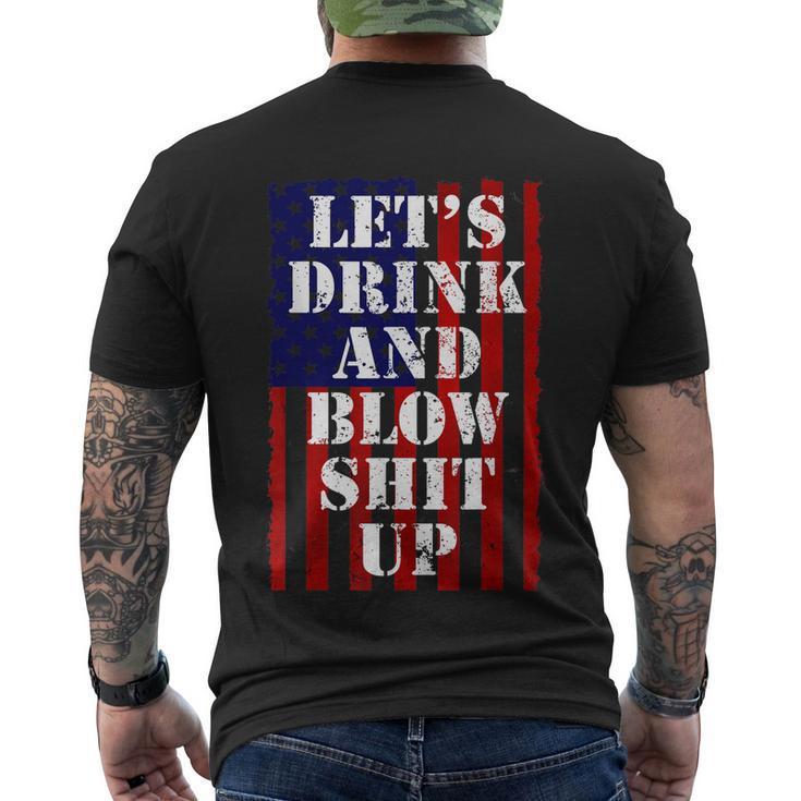 Funny Fireworks Shirts For Men Women Day Drinking 4Th July Men's Crewneck Short Sleeve Back Print T-shirt
