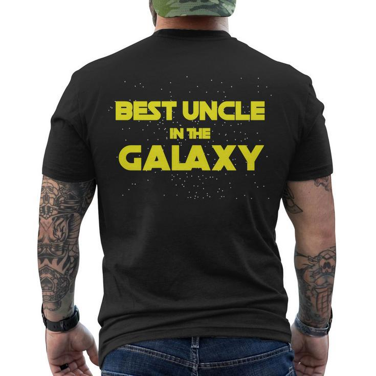 Funny Galaxy Uncle Tshirt Men's Crewneck Short Sleeve Back Print T-shirt