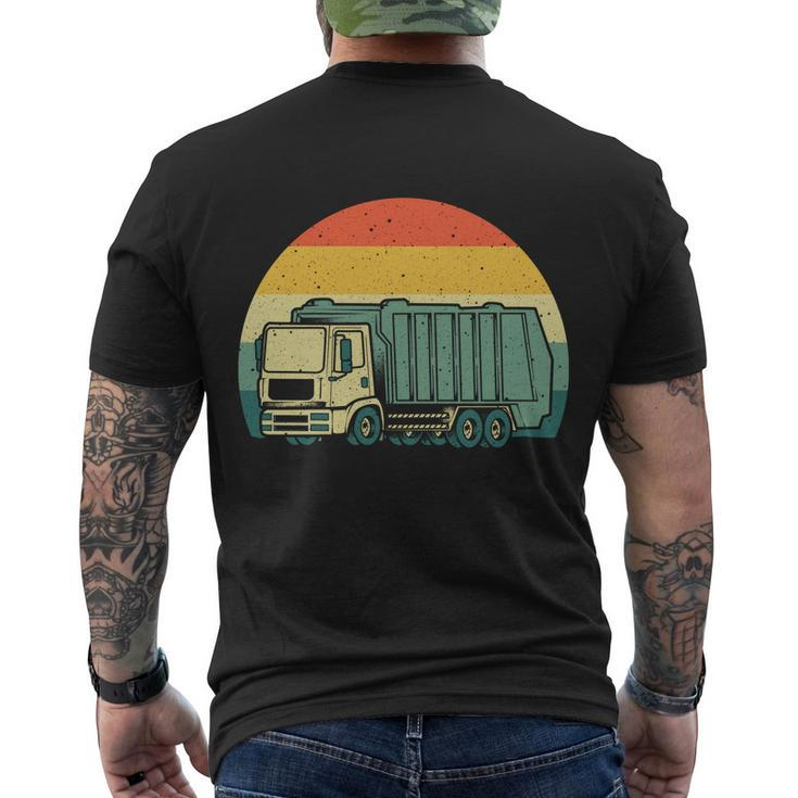 Funny Garbage Truck Design For Kids Men Women Trash Truck Gift Men's Crewneck Short Sleeve Back Print T-shirt