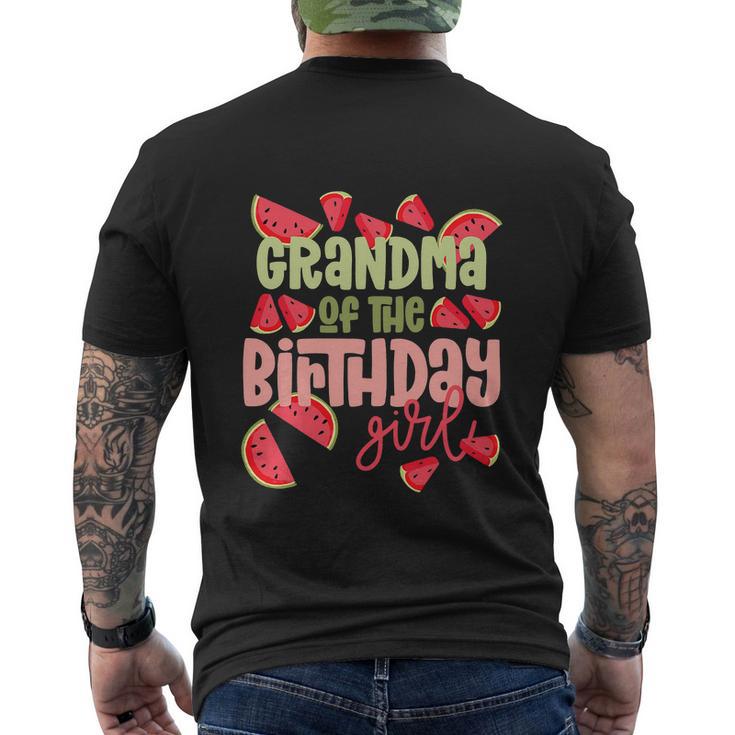 Funny Grandma Birthday One In A Melon Watermelon Men's Crewneck Short Sleeve Back Print T-shirt