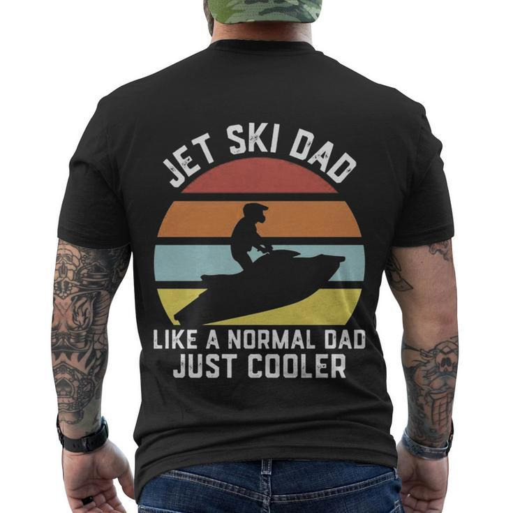 Funny Jet Ski Dad Men's Crewneck Short Sleeve Back Print T-shirt