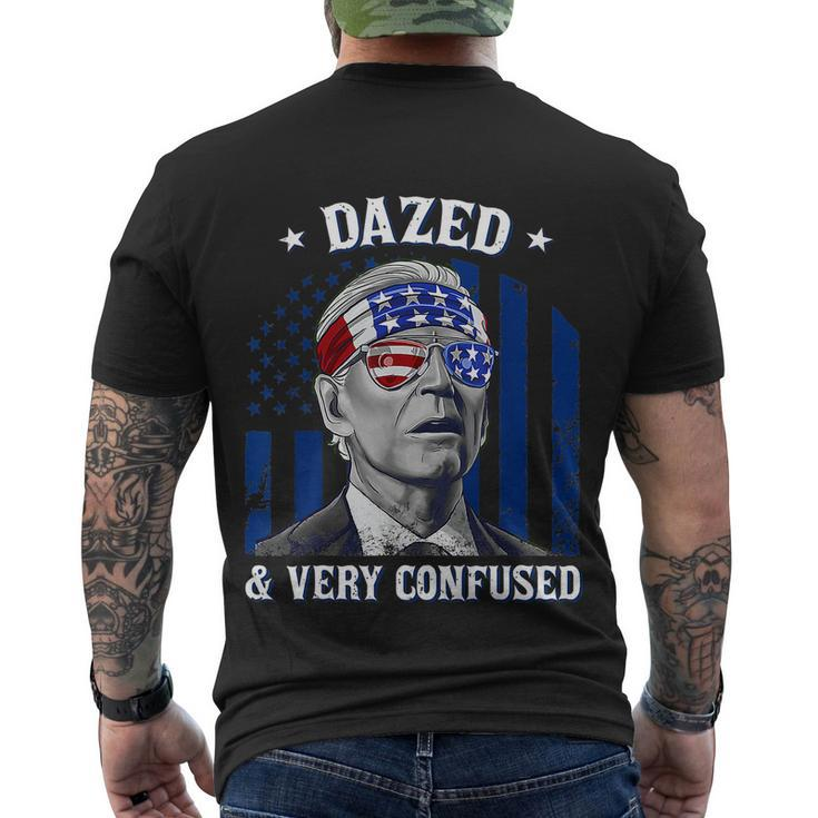 Funny Joe Biden Dazed And Very Confused 4Th Of July 2022 Men's Crewneck Short Sleeve Back Print T-shirt