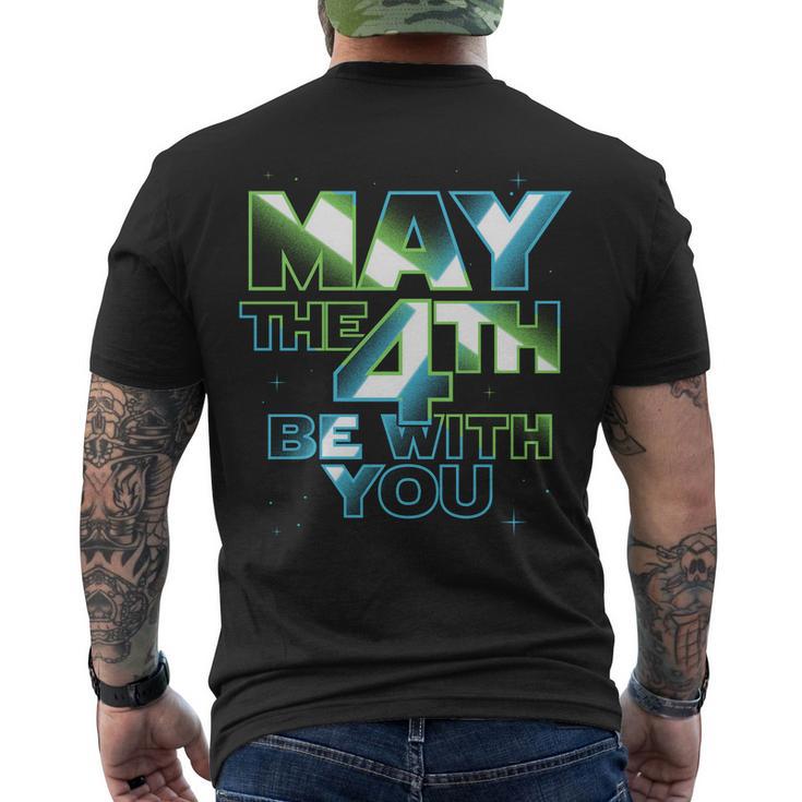 Funny May The 4Th Be With You Tshirt Men's Crewneck Short Sleeve Back Print T-shirt