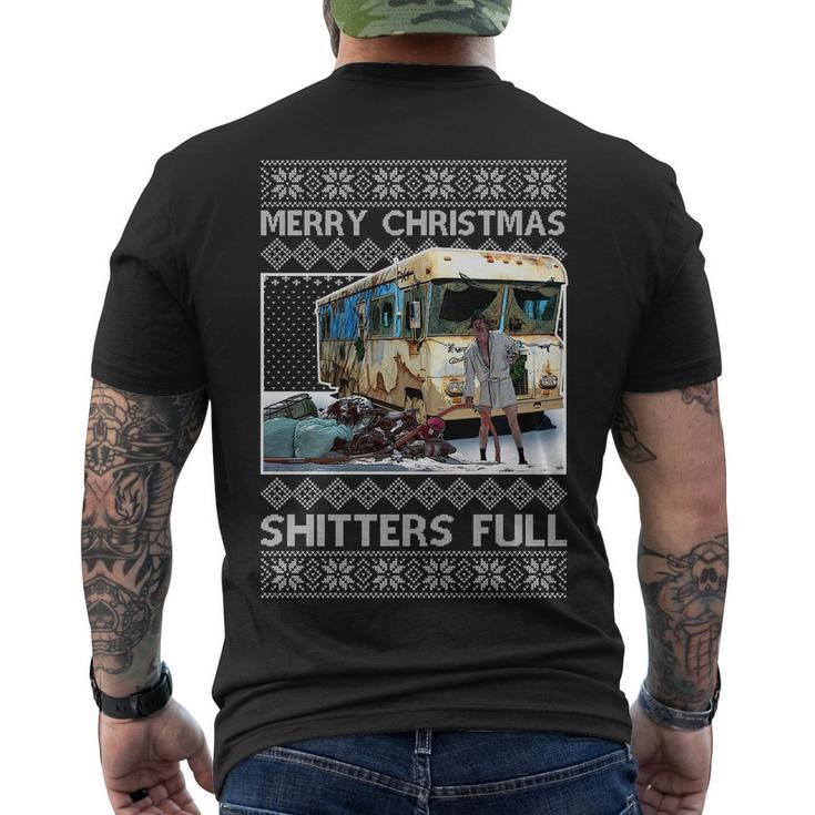 Funny Merry Christmas Shitters Full Ugly Christmas Sweater Tshirt Men's Crewneck Short Sleeve Back Print T-shirt