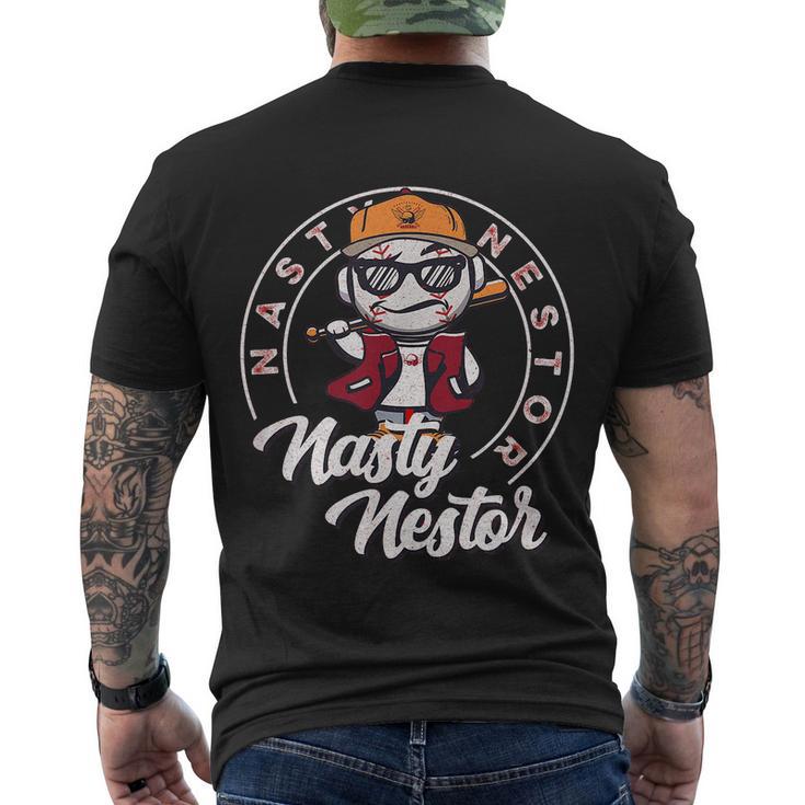 Funny Nasty Nestor Baseball Men's Crewneck Short Sleeve Back Print T-shirt