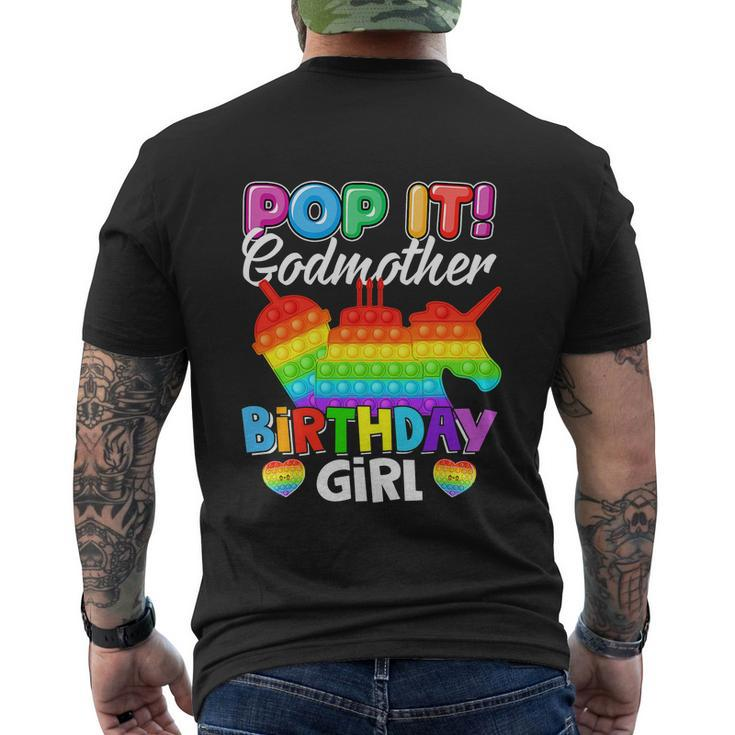 Funny Pop It Godmother Birthday Girl Men's Crewneck Short Sleeve Back Print T-shirt