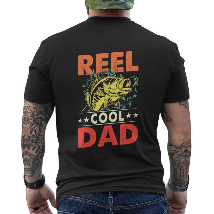 Funny Reel Cool Dad Fishermen Gift Men's Crewneck Short Sleeve Back Print T-shirt