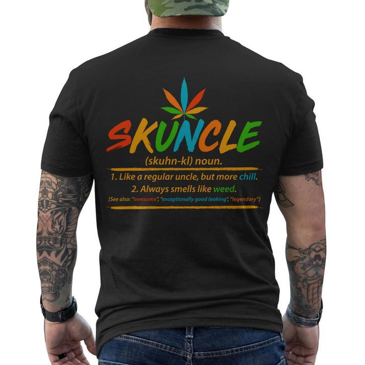 Funny Skuncle Definition Like A Regular Uncle Tshirt Men's Crewneck Short Sleeve Back Print T-shirt