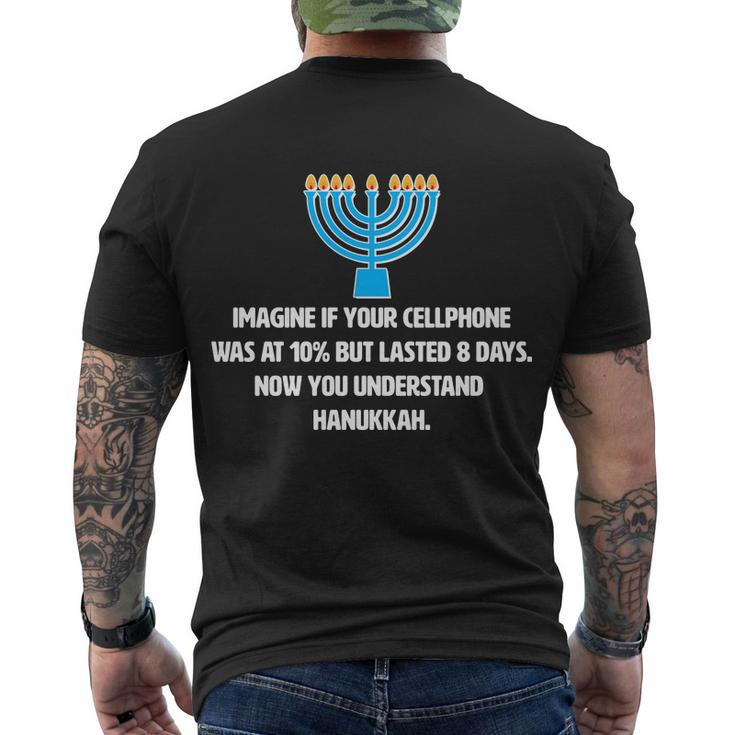 Funny Understanding Hanukkah Tshirt Men's Crewneck Short Sleeve Back Print T-shirt