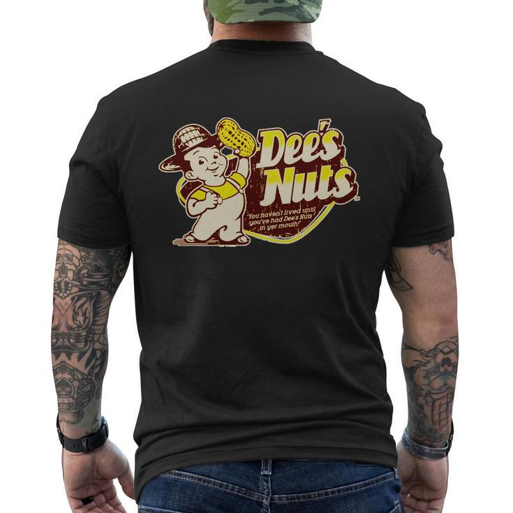 Funny Vintage Dees Nuts Logo Men's Crewneck Short Sleeve Back Print T-shirt