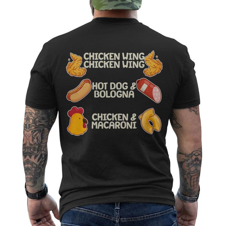 Funny Viral Chicken Wing Song Meme Men's Crewneck Short Sleeve Back Print T-shirt
