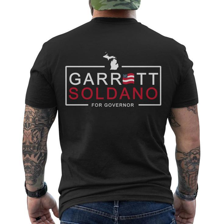 Garret Soldano For Governor Election Men's Crewneck Short Sleeve Back Print T-shirt