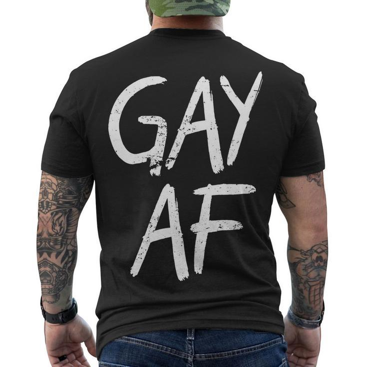 Gay Af Pride Logo Men's Crewneck Short Sleeve Back Print T-shirt
