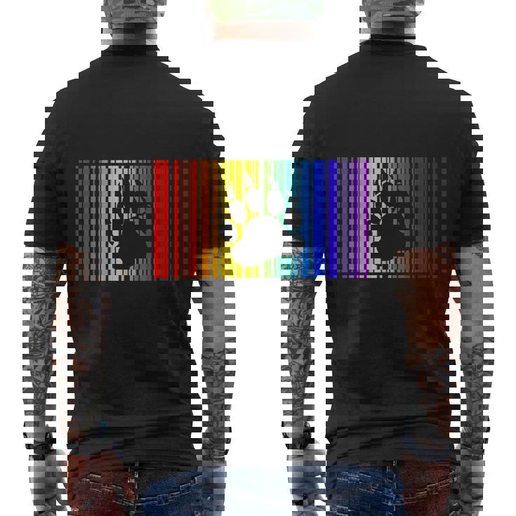 Gay Bear T-Shirt - Lgbt Paw Barcode Gay Bear T-Shirt - Lgbt Paw Barcode