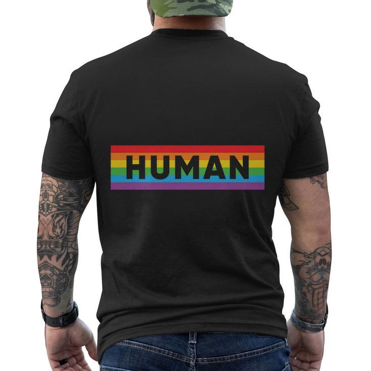 Gay Pride Human Lgbt Pride Month Men's Crewneck Short Sleeve Back Print T-shirt