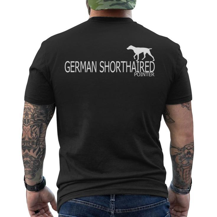 German Shorthaired Pointer Dog V2 Men's Crewneck Short Sleeve Back Print T-shirt